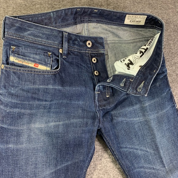 Diesel Zatiny Jeans Men 29x32 Regular Bootcut Y2K VTG Rockabilly Button Fly - Picture 3 of 16